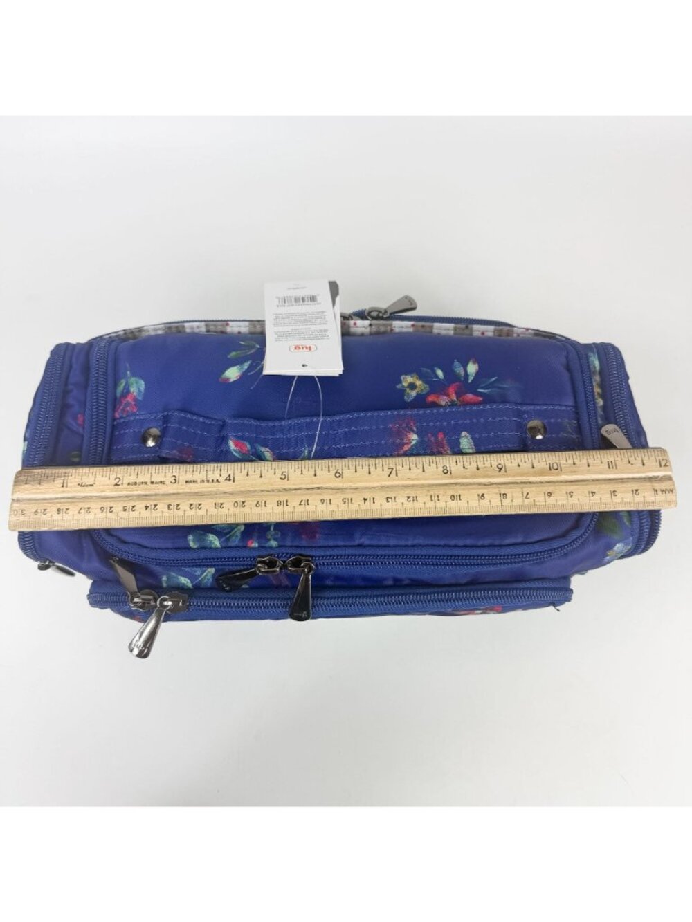 LUG Trolley Bouquet Blue Duo Cosmetic Cases Set Of 2 Medium & Small New - Picture 7 of 7